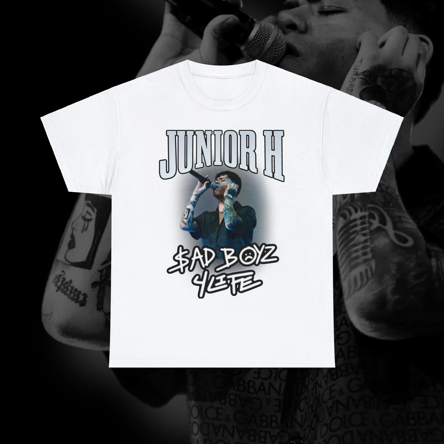 Junior H/Sad Boys 4 Life-Unisex Heavy Cotton Tee